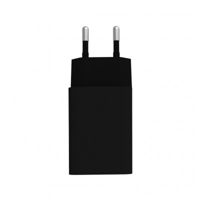 Зарядний пристрій ColorWay 1USB Quick Charge 3.0 (18W) black + cable Type C (CW-CHS013QCC-BK)