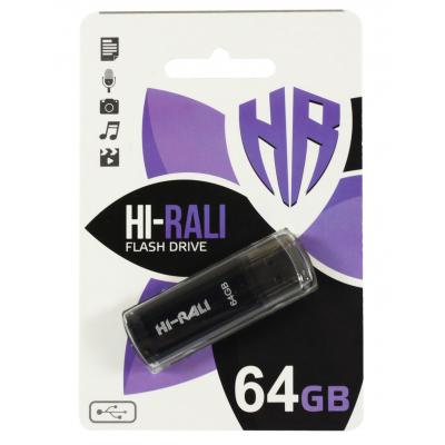 USB флеш накопичувач Hi-Rali 64GB Stark Series Black USB 2.0 (HI-64GBSTBK)