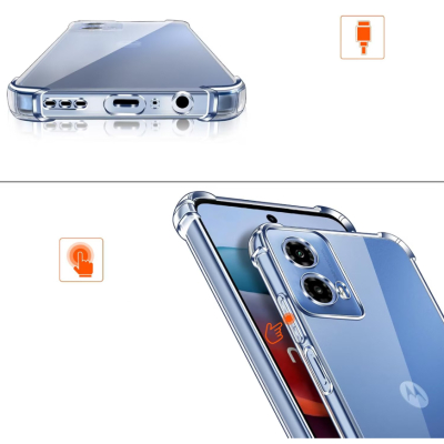 Чохол до мобільного телефона BeCover Anti-Shock Motorola Moto G35 Clear (712779)