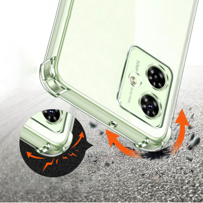Чохол до мобільного телефона BeCover Anti-Shock Motorola Moto G55 Clear (712780)