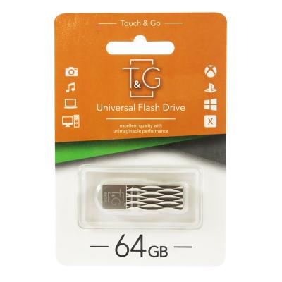 USB флеш накопичувач T&G 64GB 103 Metal Series Silver USB 2.0 (TG103-64G)