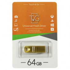 USB флеш накопичувач T&G 64GB 117 Metal Series Gold USB 2.0 (TG117GD-64G)