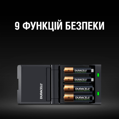 Зарядний пристрій для акумуляторів Duracell CEF27 + 2 rechar AA1300mAh + 2 rechar AAA750mAh (5001374)