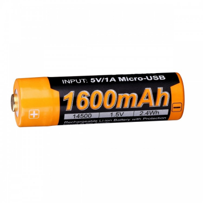 Акумулятор Fenix 14500 micro usb зарядка (ARB-L14-1600U)