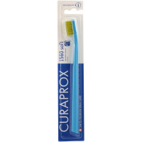 Зубна щітка Curaprox CS 1560 Soft М'яка D 0.15 мм Блакитна із салатовою щетиною (CS 1560-02)