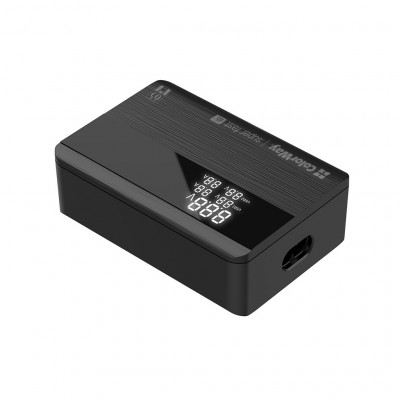 Зарядний пристрій ColorWay Power Delivery (2USB-A + 2USB TYPE-C) (65W) black (CW-CHS040PD-BK)