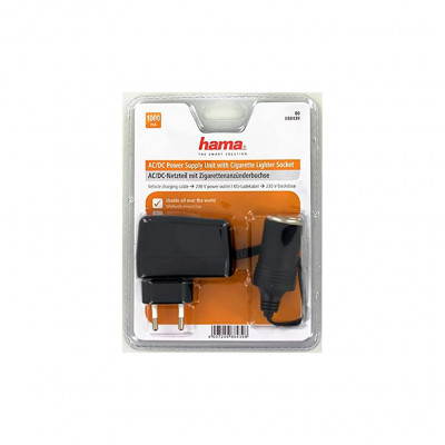 Зарядний пристрій Hama 12V Cigarette Lighter Euro (00088439)