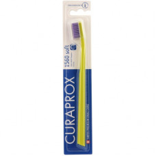 Зубна щітка Curaprox CS 1560 Soft М'яка D 0.15 мм Салатова з фіолетовою щетиною (CS 1560-08)