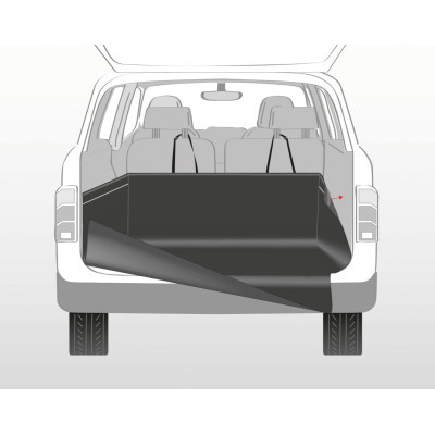 Килимок для тварин Trixie захисний для багажника авто 2.1х1.75 м Чорний (4011905132044)