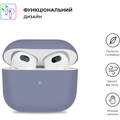 Чохол для навушників Armorstandart Ultrathin Silicone Case для Apple AirPods 3 Purple (ARM60292)