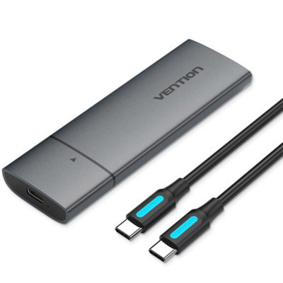Кишеня зовнішня Vention SSD M.2 (NVME) M-key USB Type-C 3.2 gray (KPGH0)