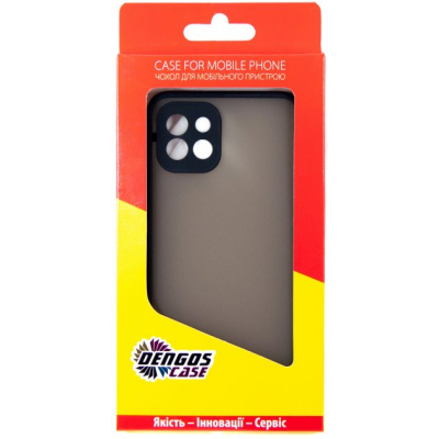 Чохол до мобільного телефона Dengos Matte Samsung Galaxy A03 (black) (DG-TPU-MATT-93)