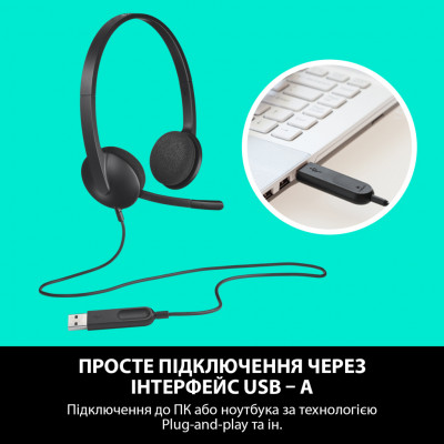 Навушники Logitech H340 USB HEADSET (981-000475)