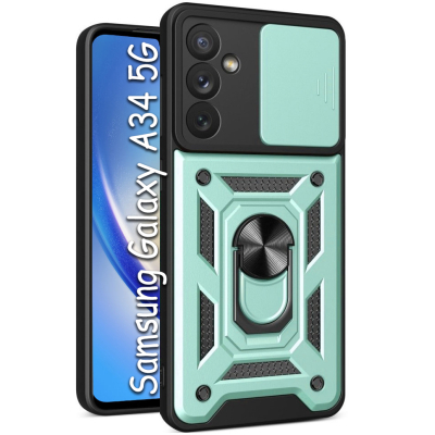 Чохол до мобільного телефона BeCover Military Samsung Galaxy A34 5G SM-A346 Dark Green (709139)