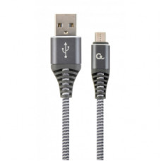 Дата кабель USB 2.0 Micro 5P to AM Cablexpert (CC-USB2B-AMmBM-2M-WB2)