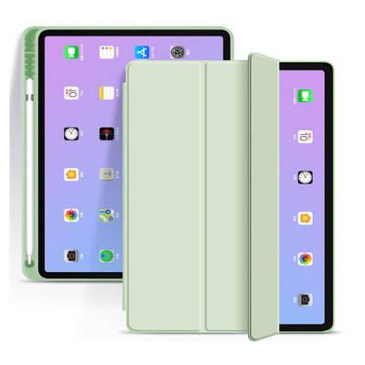 Чохол до планшета BeCover Tri Fold Soft TPU mount Apple Pencil Apple iPad 10.2 2019/2020/2021 Light Green (708458)