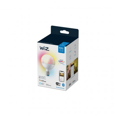 Розумна лампочка WiZ E27 11W(75W 1055Lm) G95 2200-6500 RGB Wi-Fi (929002383902)