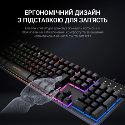 Клавіатура GamePro GK576 Nitro+ USB Black (GK576)
