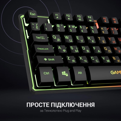 Клавіатура GamePro GK576 Nitro+ USB Black (GK576)