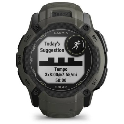 Смарт-годинник Garmin Instinct 2X Solar, Moss, GPS (010-02805-05)