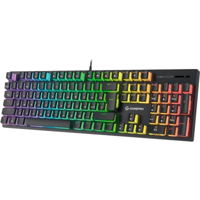 Клавіатура GamePro MK85B Blue Switch RGB USB Black (MK85B)