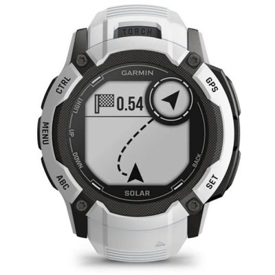 Смарт-годинник Garmin Instinct 2X Solar, Whitestone, GPS (010-02805-04)