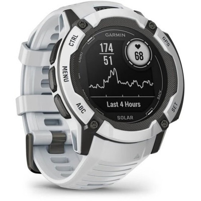 Смарт-годинник Garmin Instinct 2X Solar, Whitestone, GPS (010-02805-04)