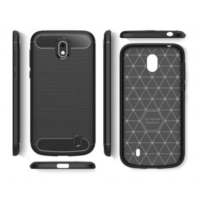 Чохол до мобільного телефона Laudtec для Nokia 1 Carbon Fiber (Black) (LT-N1B)