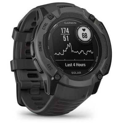 Смарт-годинник Garmin Instinct 2X, Solar, Graphite, GPS (010-02805-00)