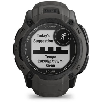 Смарт-годинник Garmin Instinct 2X, Solar, Graphite, GPS (010-02805-00)