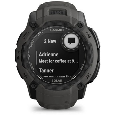 Смарт-годинник Garmin Instinct 2X, Solar, Graphite, GPS (010-02805-00)