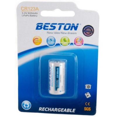 Акумулятор Beston CR123A (16340) 600mAh Lithium (AAB1844)