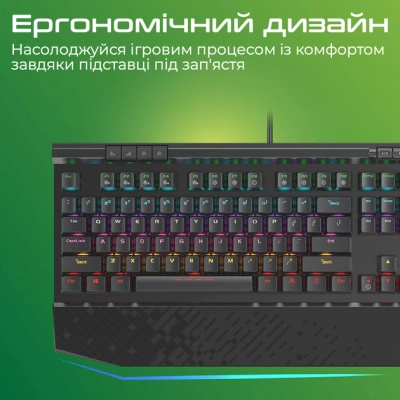 Клавіатура Vertux Tungsten USB Black (tungsten.black)