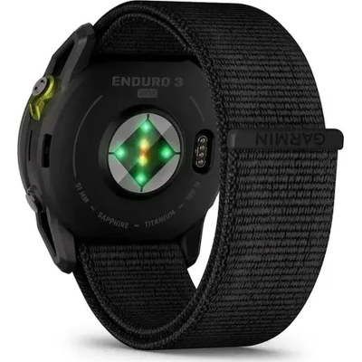 Смарт-годинник Garmin Enduro 3, Crbn Gry DLC Ti w/Blk Sport Loop Band, GPS (010-02751-01)