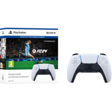 Геймпад Playstation 5 Dualsense White для PS5/PS 5 Digital Edition + Гра EA SPORTS FC24 (1000040600)