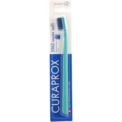 Зубна щітка Curaprox CS 3960 Super Soft Суперм'яка D 0.12 мм Петроль із синьою щетиною (CS 3960-07)