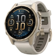 Смарт-годинник Garmin fenix 8 43mm, AMOLED, Saph, SftGldSS/FgGry, FogGry/DkSndbnd, GPS (010-02903-11)