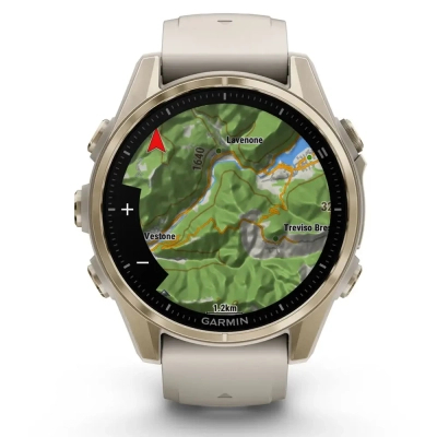 Смарт-годинник Garmin fenix 8 43mm, AMOLED, Saph, SftGldSS/FgGry, FogGry/DkSndbnd, GPS (010-02903-11)