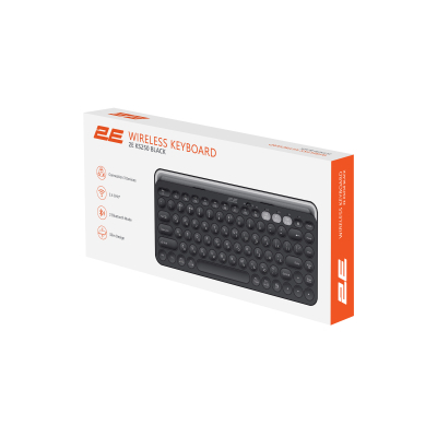 Клавіатура 2E KS250 Wireless USB/Bluetooth UA Black (2E-KS250WBK_UA)