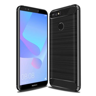 Чохол до мобільного телефона Laudtec для Huawei Y6 Prime 2018 Carbon Fiber (Black) (LT-HY6PM18)