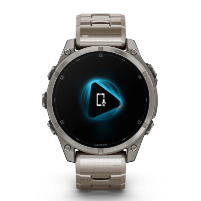 Смарт-годинник Garmin fenix 8 47mm, AMOLED, Saph, Ti/Bare/Graphite w/TiBand,Excl, GPS (010-02904-40)
