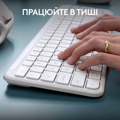 Клавіатура Logitech K950 Bluetooth/Wireless UA Off-White (920-012466)