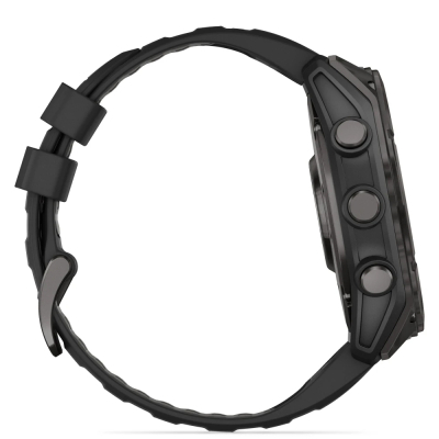 Смарт-годинник Garmin fenix 8 51mm, AMOLED, Glass/SS, SlateGray Steel/Black,BlkBnd, GPS (010-02905-00)