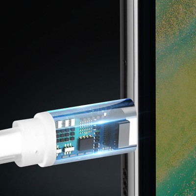 Дата кабель USB 2.0 AM to Lightning 0.25m white ColorWay (CW-CBUM-LM25W)