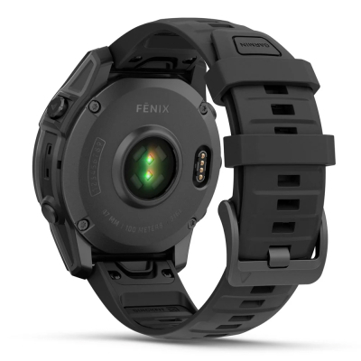 Смарт-годинник Garmin fenix E, 47mm, Slate Gray Steel/Black, GPS (010-03025-01)