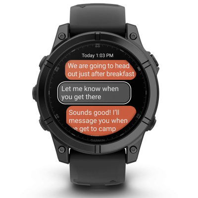 Смарт-годинник Garmin fenix E, 47mm, Slate Gray Steel/Black, GPS (010-03025-01)