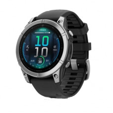 Смарт-годинник Garmin fenix E, 47mm, Stainless Steel/Black, GPS (010-03025-00)