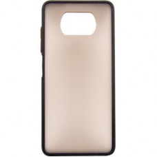 Чохол до мобільного телефона Dengos Matt POCO X3, black (DG-TPU-MATT-68)