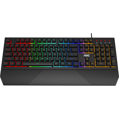 Клавіатура AOC GK200 Rainbow LED USB Black (GK200D32R)