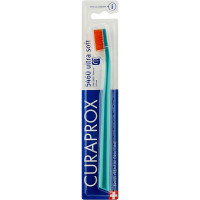 Зубна щітка Curaprox CS 5460 Ultra Soft Ультрам'яка D 0.10 мм Бірюзова з помаранчевою щетиною (CS 5460-30)